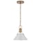 Nuvo Outpost 1-Light Large Pendant Matte White with Burnished Brass 60/7526 - alternate 3